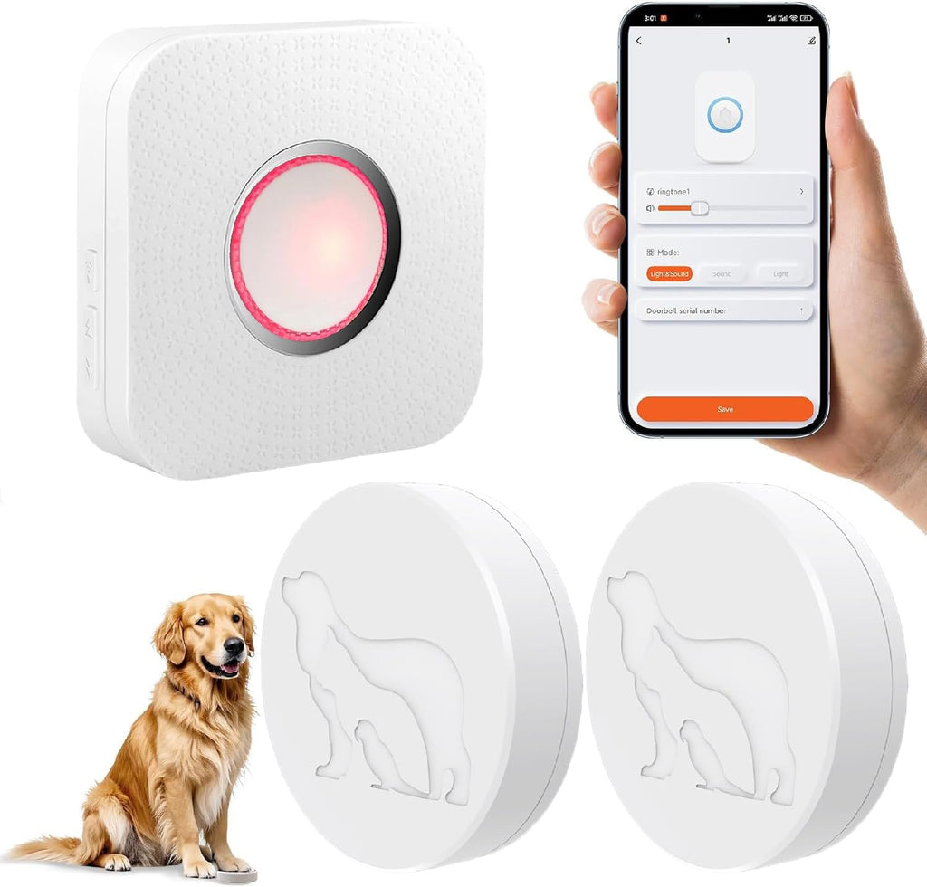 WiFi Dog Door Bell for Potty Training to Go Outside, Smart Doggie Door Bell for Dog, Wireless Doggy Doorbell with Phone App - Image 9