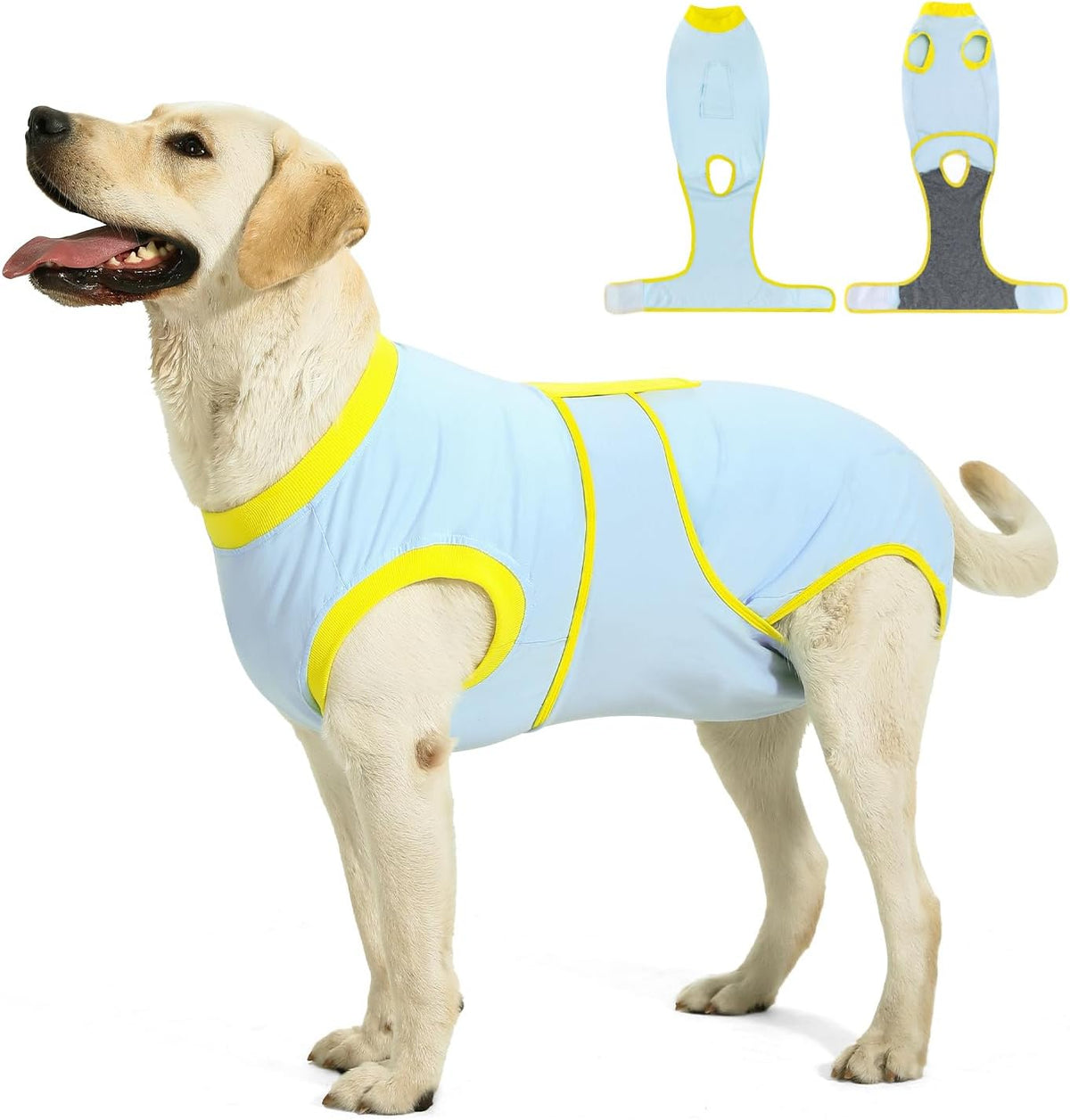 Recovery Suit for Dogs Cats After Surgery, E-Collar & Cone Alternative Surgical Suit, Prevent Licking Dog Onesies Pet Surgery Recovery Suit Soft Dog Bodysuit, Pink, XL - Image 9