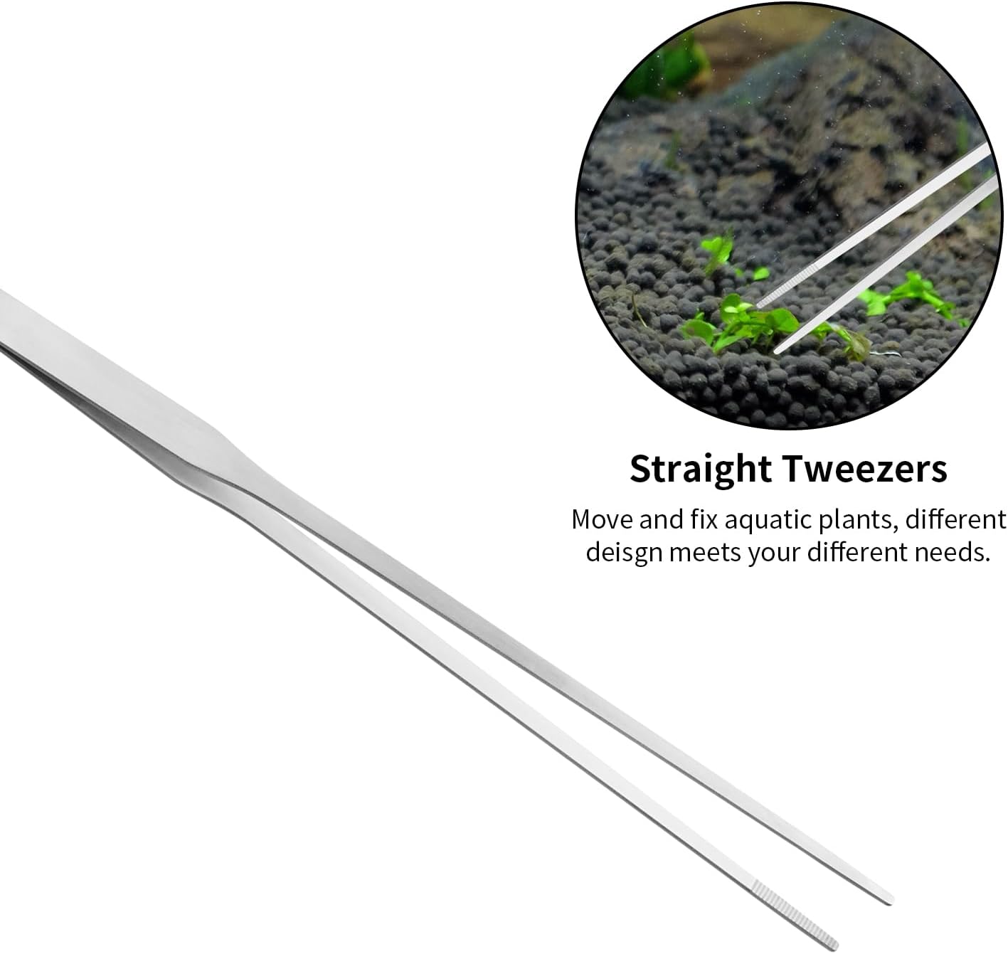 Premium stainless steel aquascape tools for freshwater and marine aquariums.