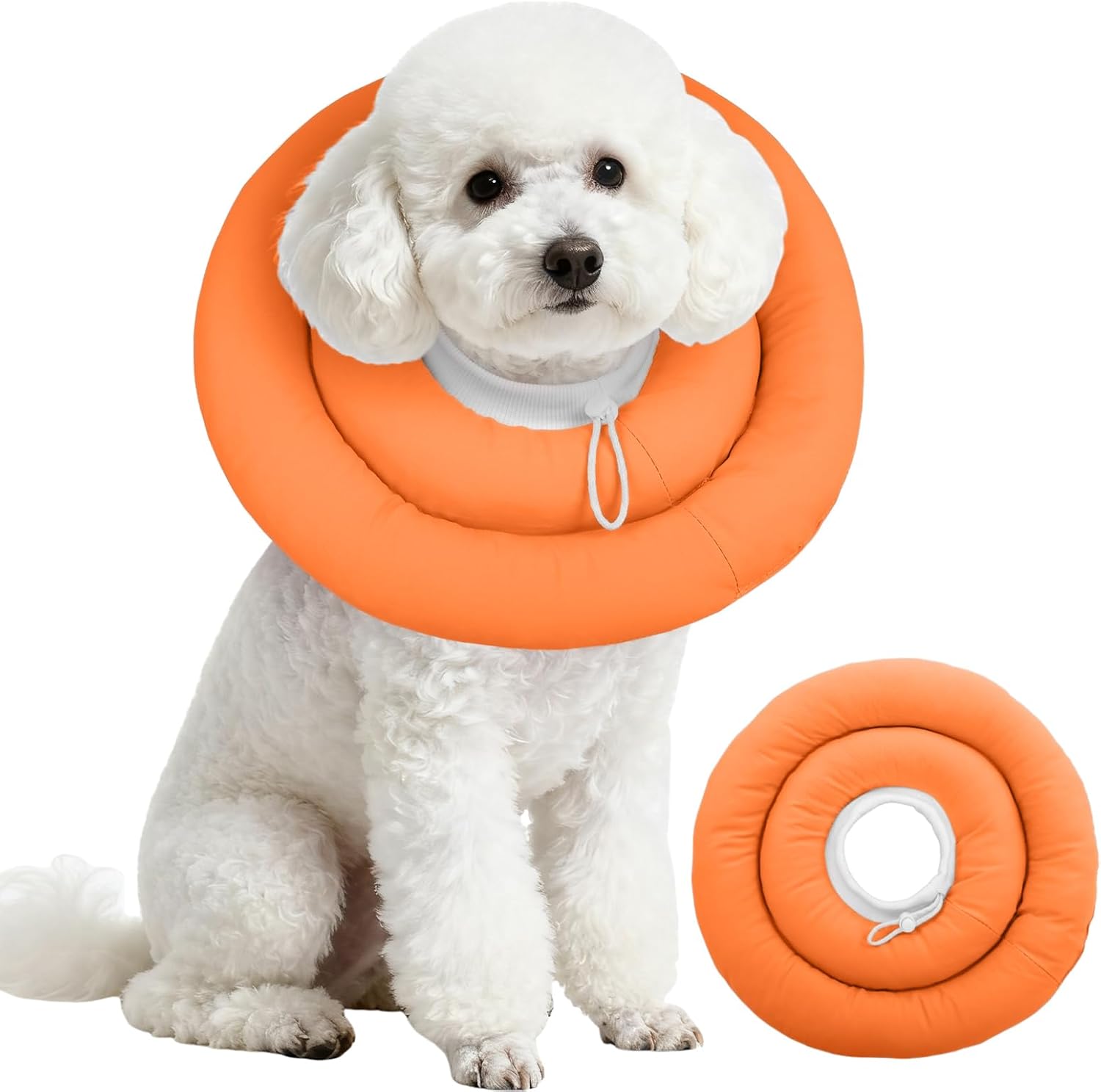 IDOMIK Dog Recovery Collar, Waterproof Soft Dog Cone After Surgery, Comfy Protective Elizabethan Collar Alternative for Dogs Cats, Adjustable Pet Neck Donut Cone Anti-Licking Biting Wounds,Pink,M - Image 13