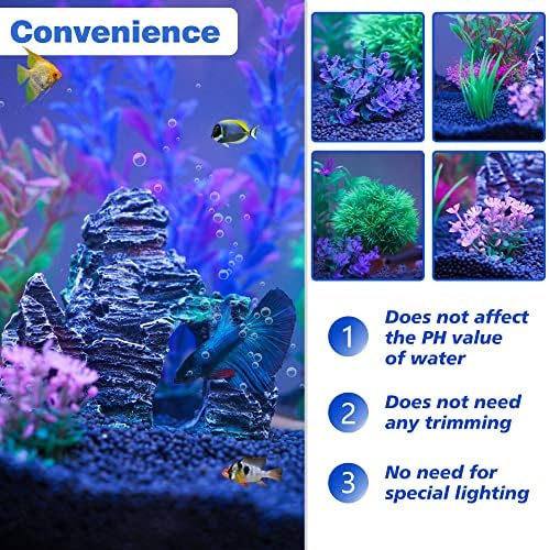 Ameliade flexible soft leaf artificial foliage preventing fin damage in aquariums