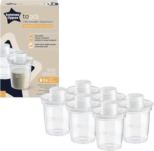 Tommee Tippee milk powder dispenser pots for pre-measuring infant formula