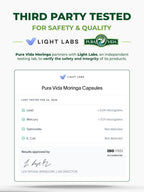 PURA VIDA MORINGA Organic Moringa Capsules, Pure Moringa Leaf Powder Single Origin for Energy, Metabolism & Immune Support, 120ct, 500mg Caps - Image 2