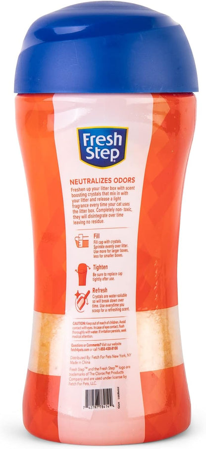 Fresh Step cat litter scent booster crystals texture