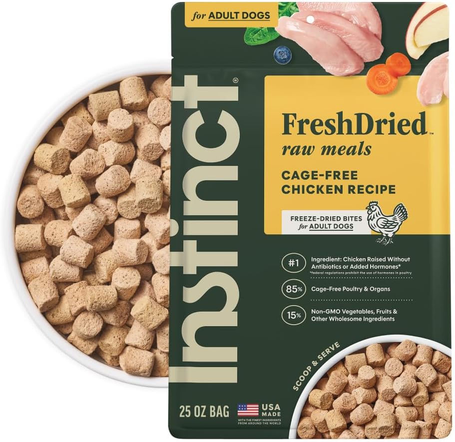 Instinct Freeze-Dried Meals, FreshDried Bites, Natural Dog Food, Grain-Free - Grass-Fed Beef, 25 oz. Bag - Image 10