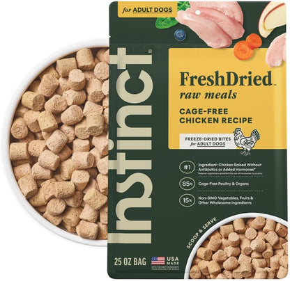 Instinct Freeze-Dried Meals, FreshDried Bites, Natural Dog Food, Grain-Free - Grass-Fed Beef, 25 oz. Bag - Image 10