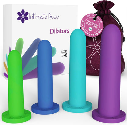 Intimate Rose Large Vaginal Dilator Set front view for pelvic floor therapy.
