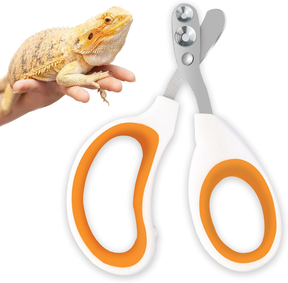 NGUMMS Bearded Dragon Professional Clippers front view safe reptile nail trimmer.