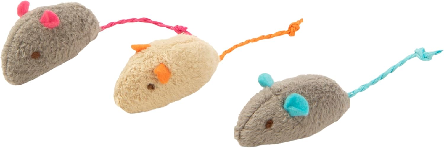 SmartyKat (3 Count) Skitter Critters Catnip Cat Toys - Gray/Cream, 3 Count - Image 8