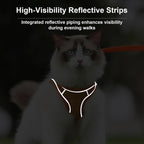 Step in pink pet harness with quick release buckle