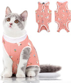 Cat Recovery Suit, Kitten Surgical Full Bodysuit for Abdominal Wound Protector Anti Licking After Surgery, Professional Bandages Cone E-Collar Alternative for Small Male & Female Pets - Image 10