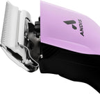 Andis wild colorway professional pet clipper showcasing ergonomic grip design.