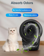 Lime scented cat litter odor neutralizer sachets for smart pet waste systems.