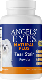 Natural beef flavored pet supplement powder close up detail