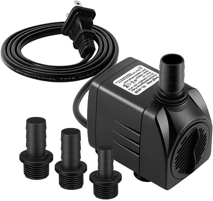 SongLong Submersible Water Pump front view showing adjustable flow dial.