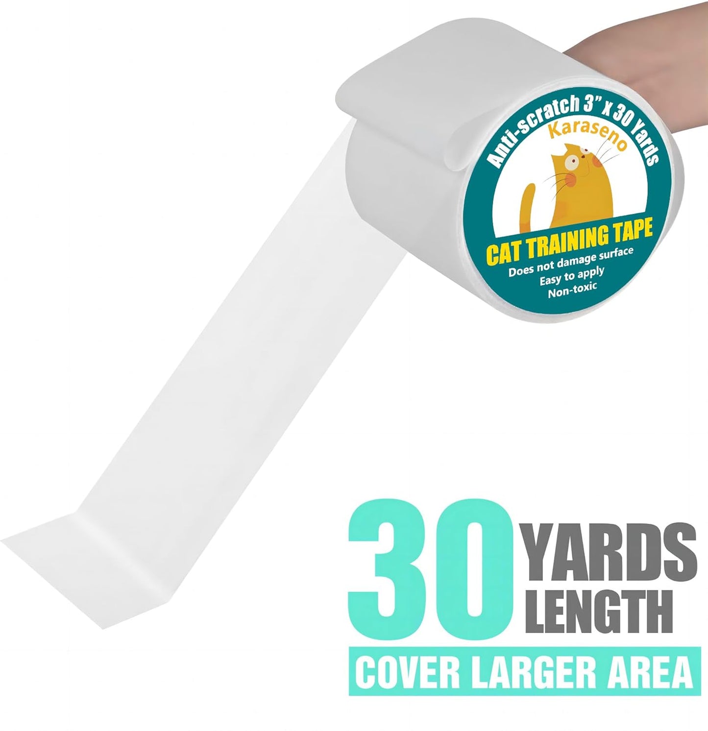 Transparent furniture protector tape for pet training