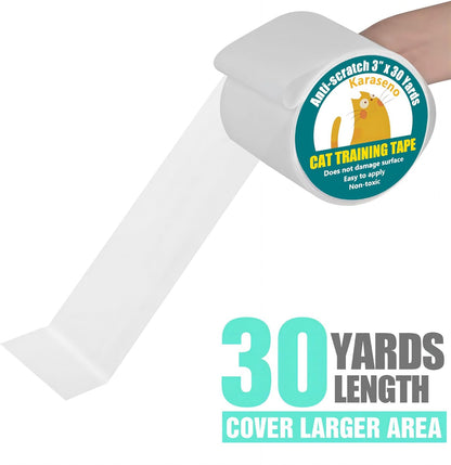 Transparent furniture protector tape for pet training