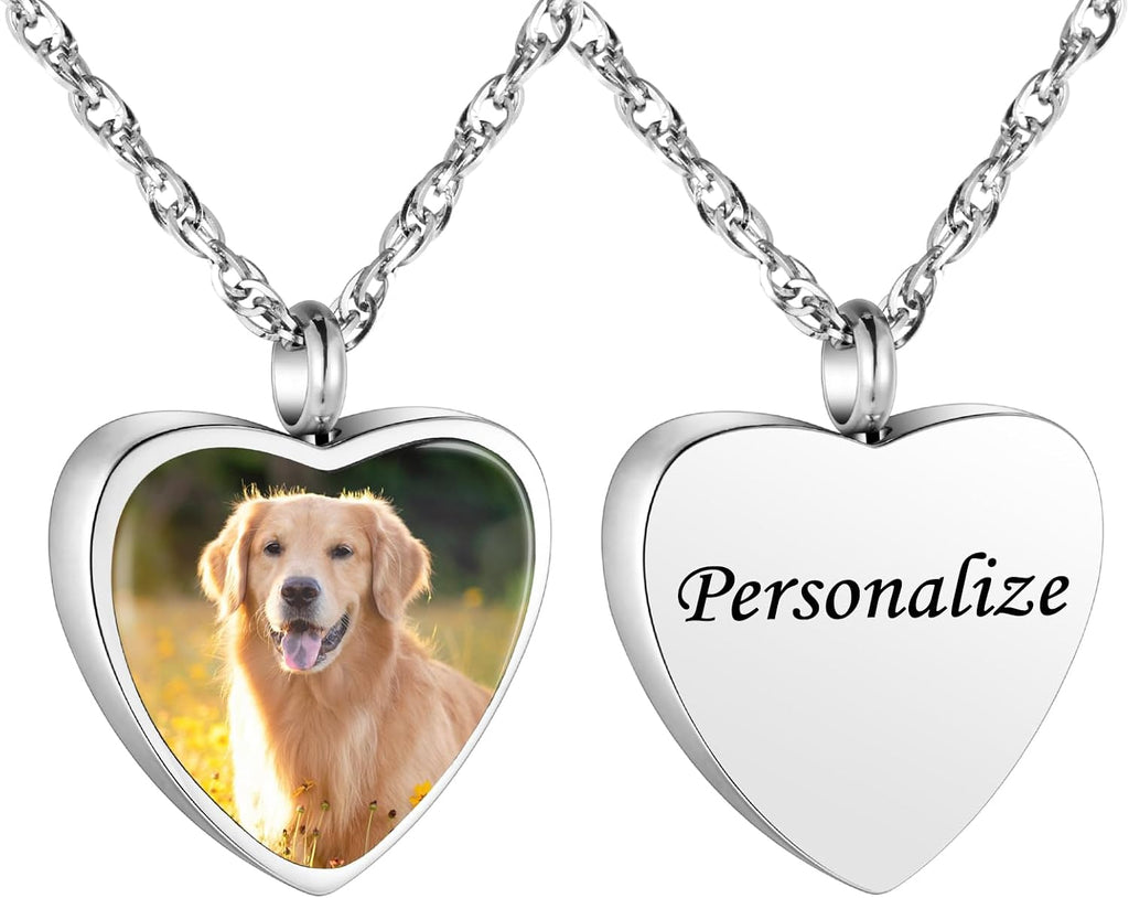 Heart Urn Necklace for Pet Ashes Cremation Jewelry for Ashes Ash Necklace for Dog Cat Ash Cremation Memorial Gift-Gold - Image 9