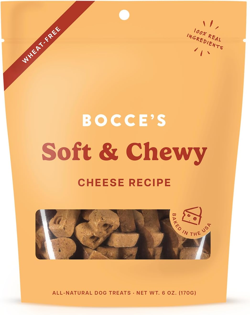 Bocce's Bakery Oven Baked PB & Banana Recipe Treats for Dogs, Wheat-Free Everyday Dog Treats, Real Ingredients, Baked in The USA, Natural Soft & Chewy Cookies, Peanut Butter & Banana, 6 oz - Image 11