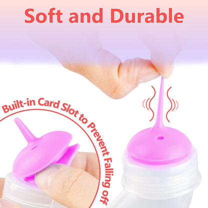 BPA free pet feeding bottle with pressure regulating valve for colic prevention