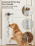 Ginidear dog doorbell hanging on home door