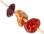 Nutritious carrot cherry and cranberry pieces on Wild Harvest bird snack.