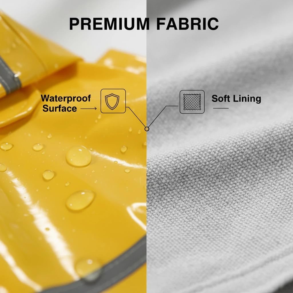 Premium protective dog poncho slicker designed for puppies weighing three to five kilograms.