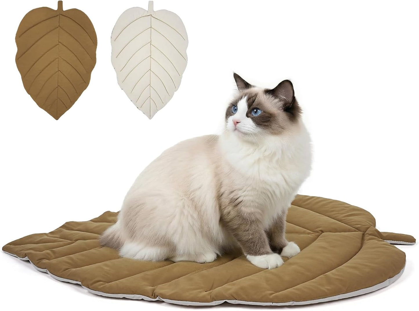 Close up of soft fabric on Supet leaf pet pad
