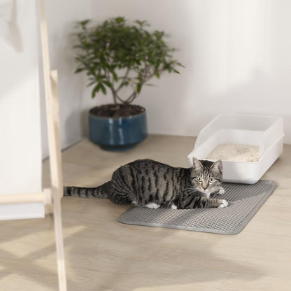 Soft pet friendly EVA material cat litter catcher mat