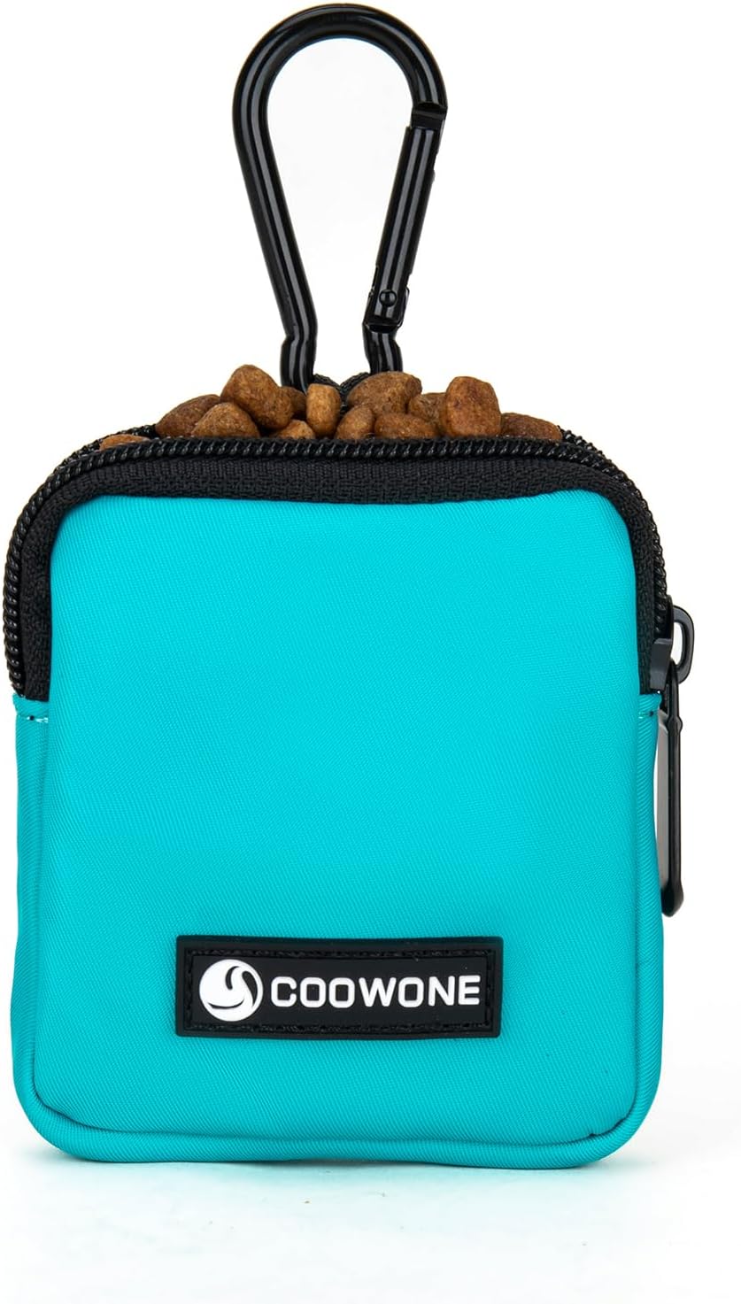 Waterproof Dog Treat Pouch, Dog Training Treat Pouch Built in Poop Bag Dispenser Adjustable Shoulder Bag (BLK) (BLK) - Image 13