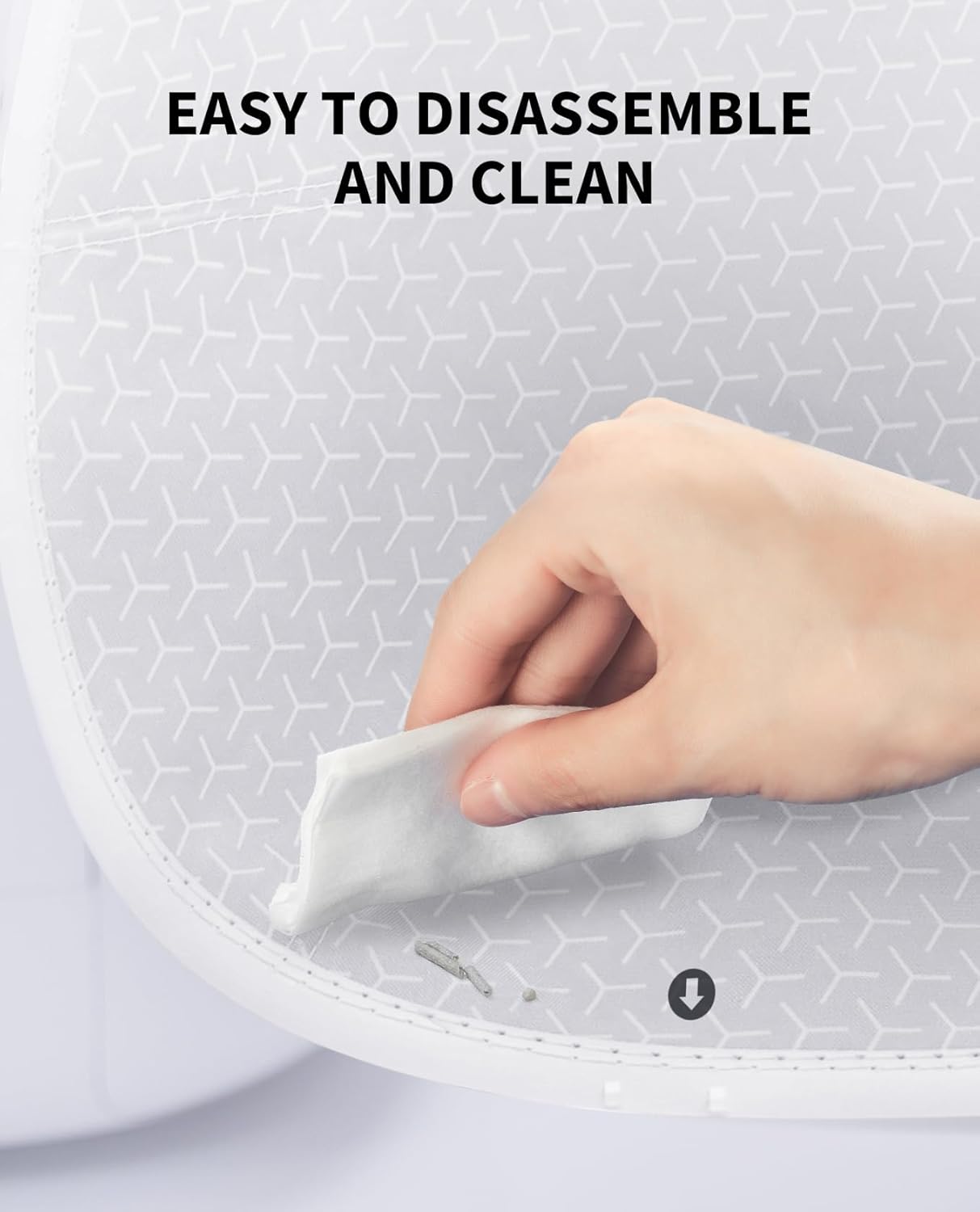 PETKIT waterproof leakproof cat litter liner demonstrating flexibility and bendable elastic edges.