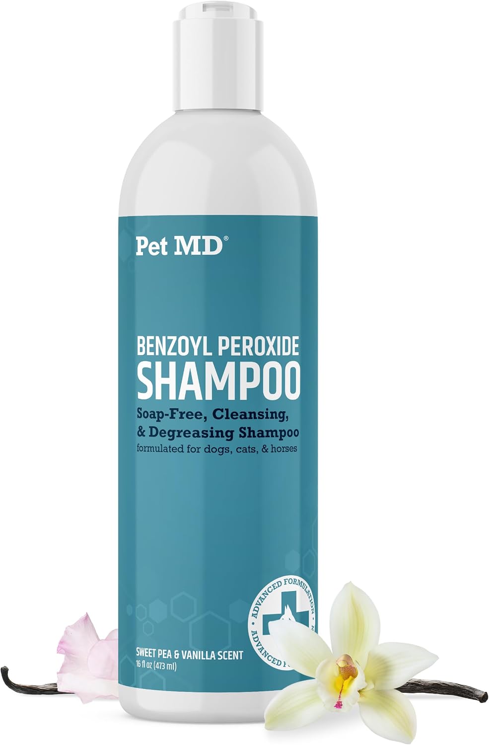 Pet MD Benzoyl Peroxide Shampoo for Dogs and Cats - Helps Relieve Itchy, Oily & Flaky Skin - Deep Cleansing & Deodorizing Formula - Scented - 12oz - Image 9