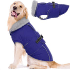 Lelepet Dog Coat Waterproof Dog Jacket Reflective Fleece Vest with Adjustable Buckle & Leash Hole Windproof Cold Weather Coats for Small Medium Large Dogs, Warm Hunting Vest, Orange, XXL - Image 9