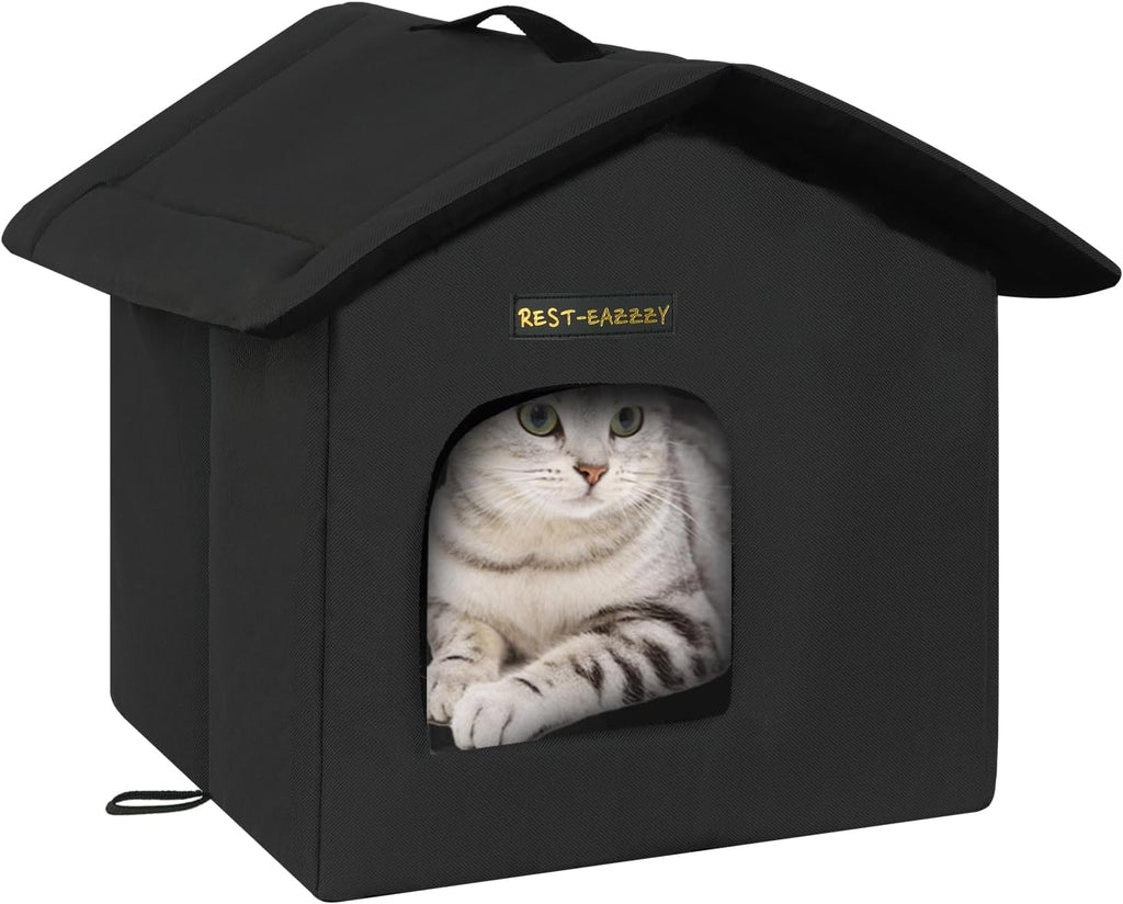 Outdoor Cat House for Feral Cats,Weatherproof & Insulated - Image 12