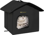 Outdoor Cat House for Feral Cats,Weatherproof & Insulated - Image 12