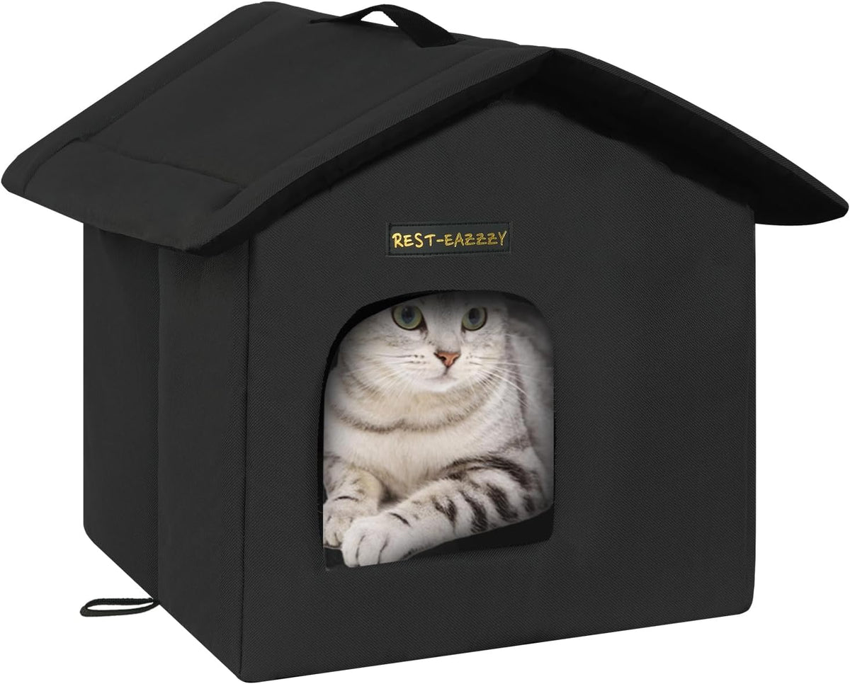 Outdoor Cat House for Feral Cats,Weatherproof & Insulated - Image 12