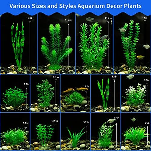 Soft plastic leaves of MyLifeUNIT aquarium decorations for safe fish hideouts