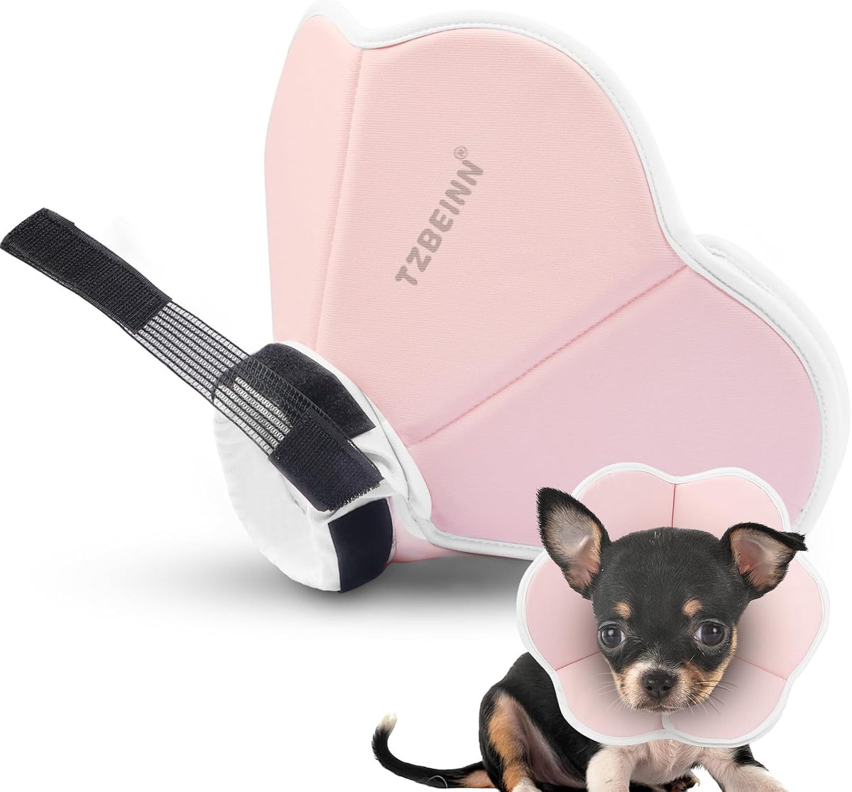 Premium sponge pet recovery pillow packaging and restoration instructions