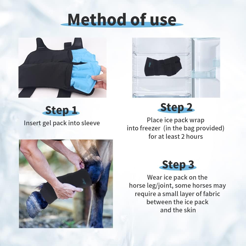 Full coverage horse leg wrap design showing ankle and hoof protection