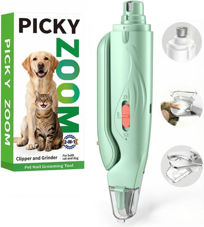 2-in-1 Dog & Cat Nail Clippers and Grinder with Light - Upgraded Safety Guard to Avoid Overcutting, Sharp Blade, Painless Quiet Pet Nail Claw Trimmers, Professional Grooming Tool for Large Small Pets - Image 11