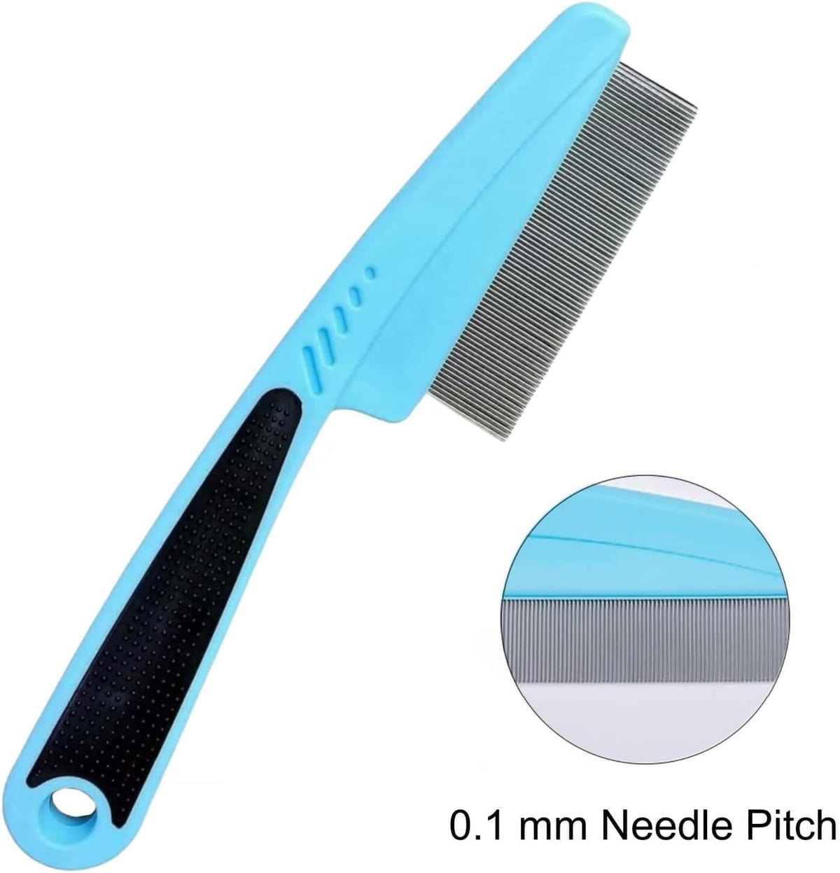 Pet owner using Jianyi flea comb on a cat