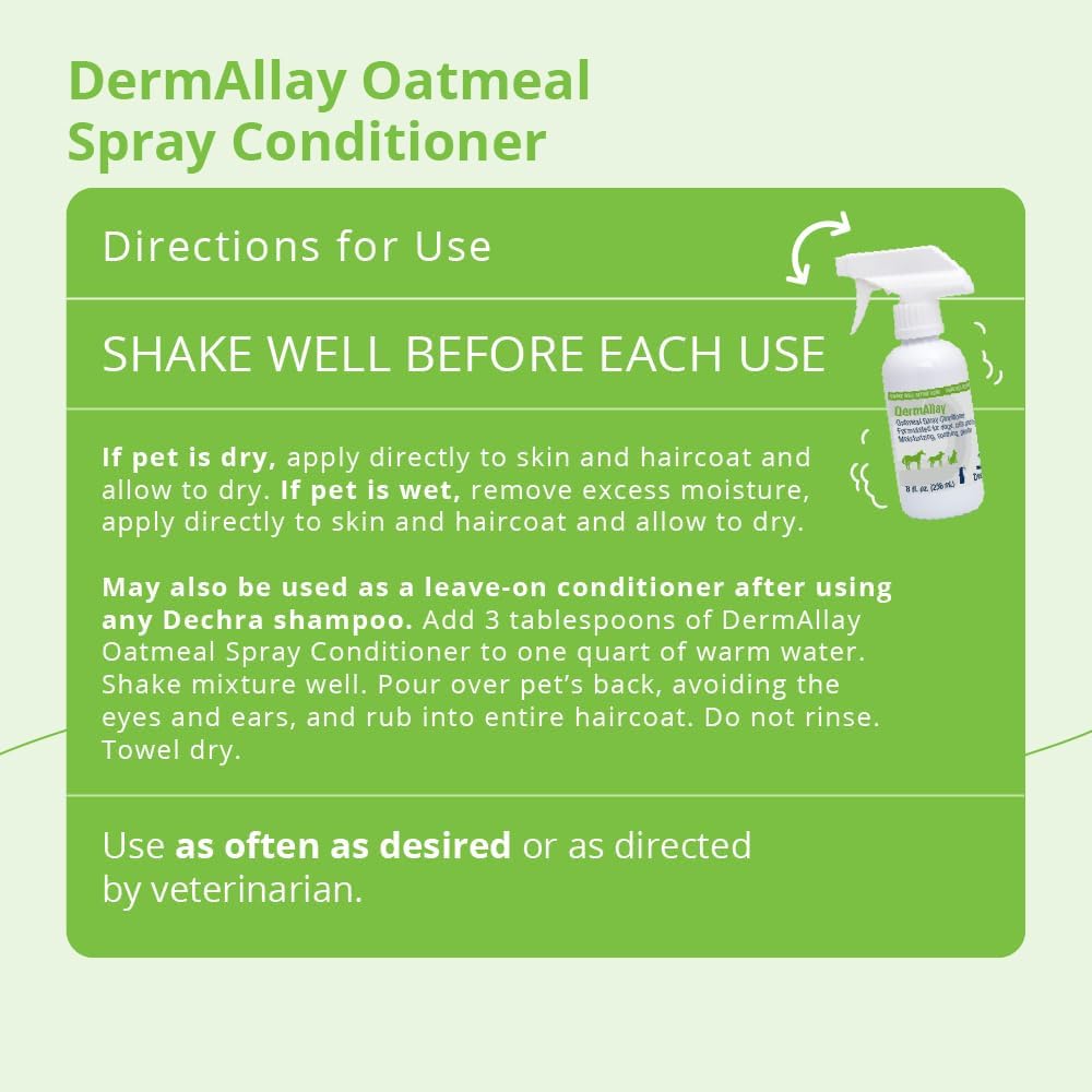 DermAllay pet skincare spray bottle side profile
