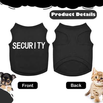 Uswalnna security print extra small pet clothes for boy dogs