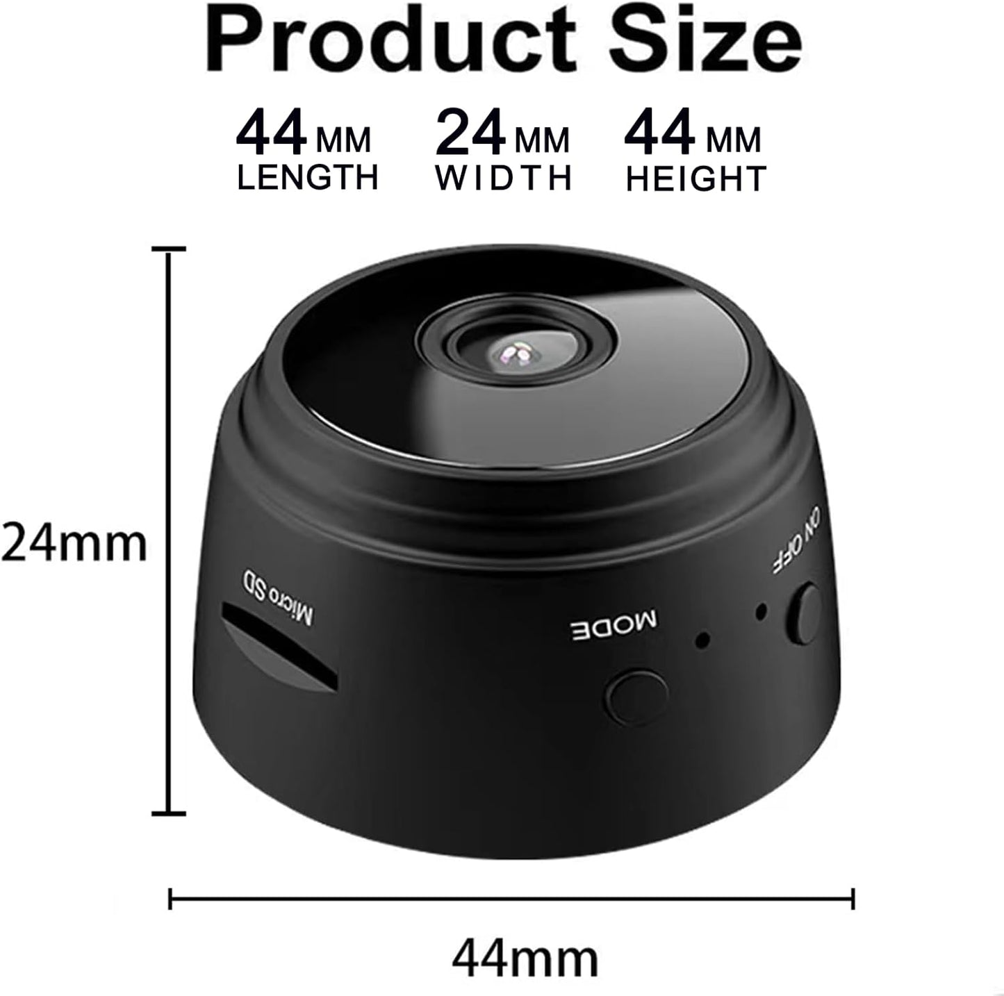 Zmdcam surveillance camera magnetic mounting feature