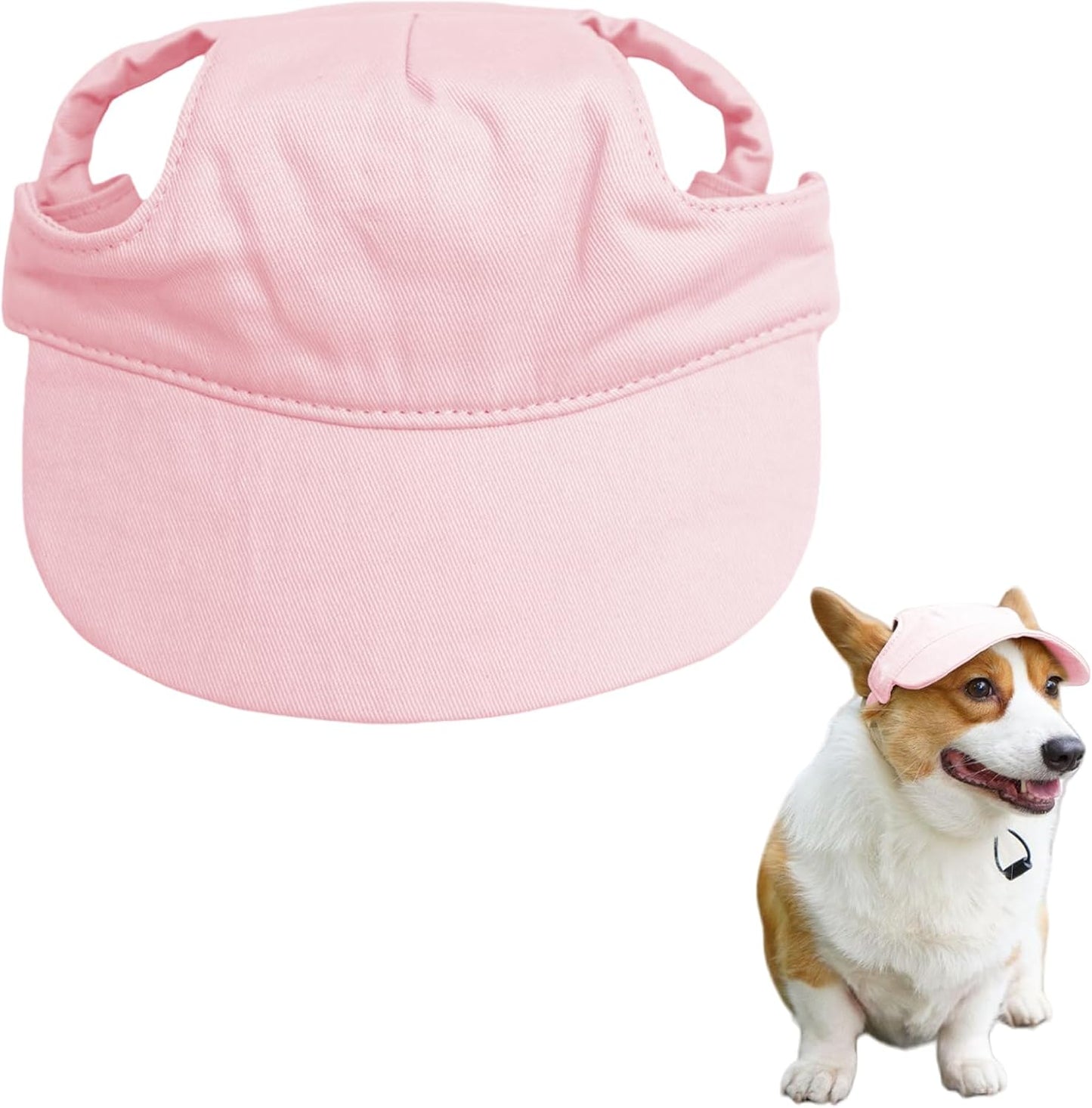Dog Baseball Cap,Pet Summer Beach Hat,Dog Cat Sunbonnet Cap with Ear Holes,Adjustable Cat Visor for Small Medium Large Dogs (Blue, Medium) - Image 12
