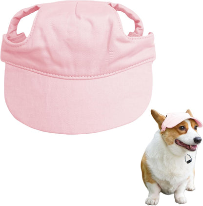 Dog Baseball Cap,Pet Summer Beach Hat,Dog Cat Sunbonnet Cap with Ear Holes,Adjustable Cat Visor for Small Medium Large Dogs (Blue, Medium) - Image 12