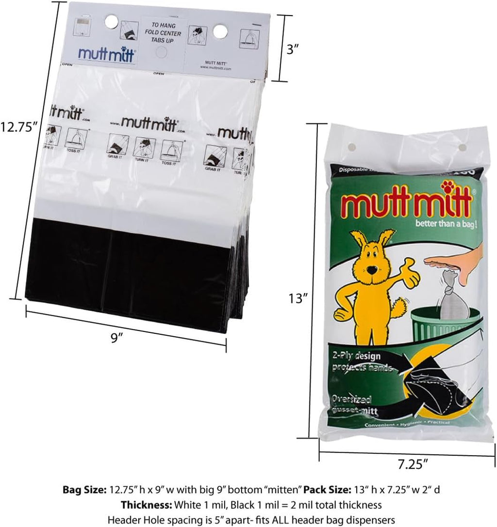 Authentic USA imported Mutt Mitt heat shield pet waste bags