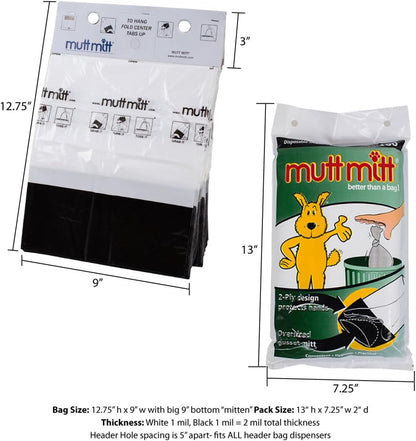 Authentic USA imported Mutt Mitt heat shield pet waste bags