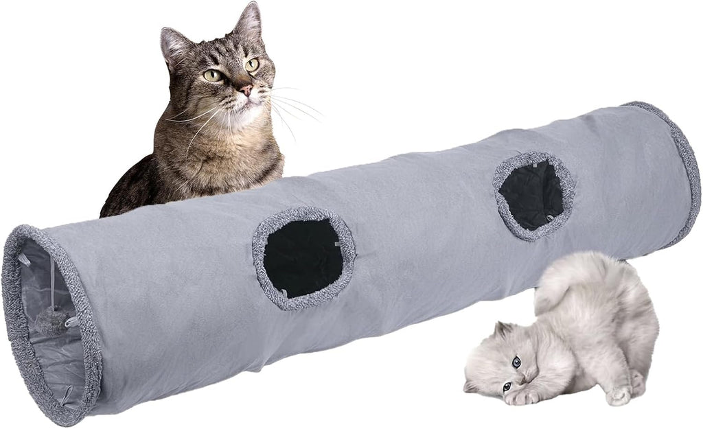 TiLanmiy interactive pet play tube setup on a floor mount configuration.