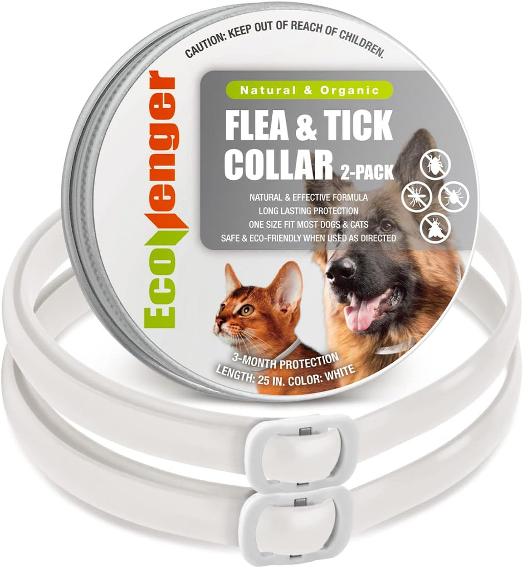 EcoVenger Flea Collars for Dogs & Cats - Flea & Tick Repellent 2-Pack Green. Built-in Pant-Based Formula Strong Repellency Slow Release, Lasting Protection, Pleasant Aroma, Waterproof - Image 10